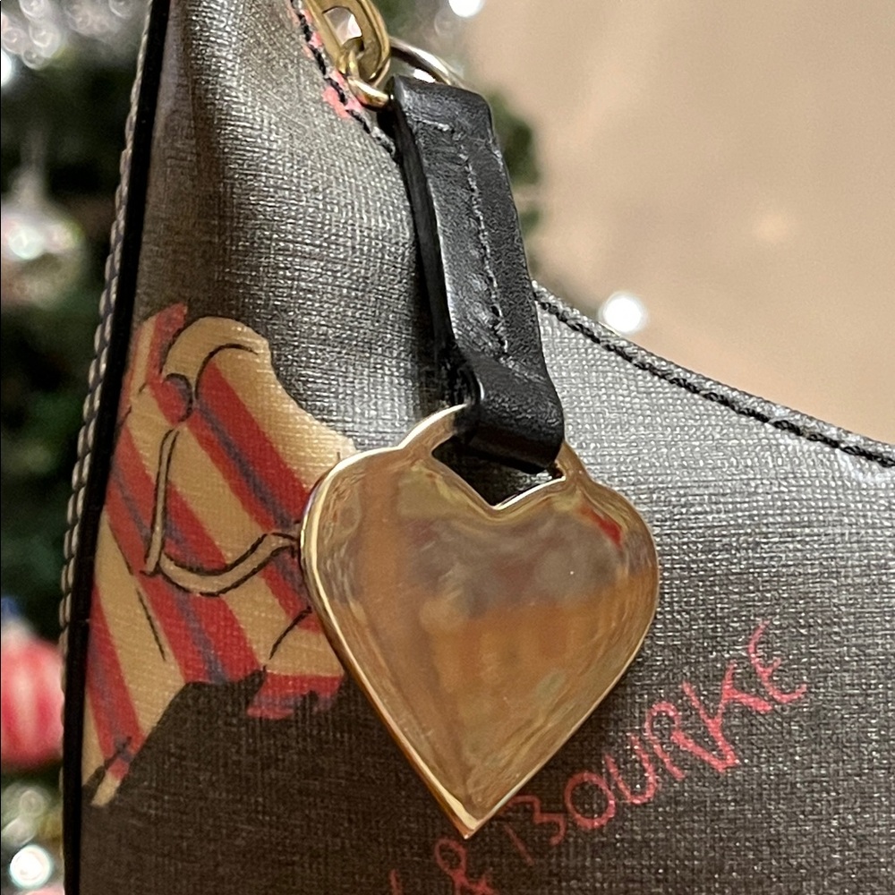 Dooney & Bourke Black Hobo Bag with Colorful Design, new! Very cute bag - Picture 9 of 11